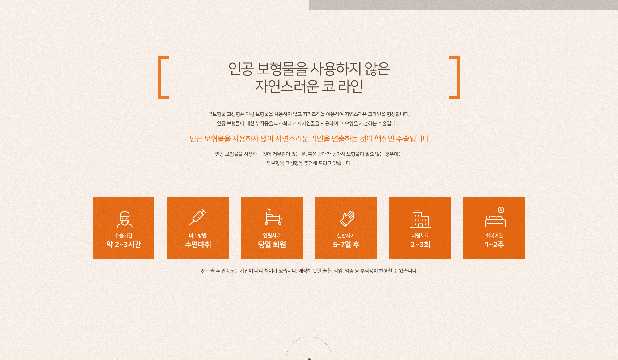 무보형물 코성형